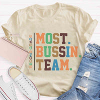 Personalized Grade Most Bussin Team Teacher T-Shirt