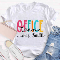 Personalized Name Office Teacher Back To School T-shirt