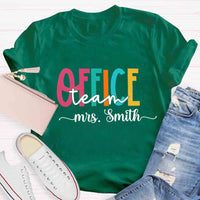 Personalized Name Office Teacher Back To School T-shirt