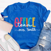 Personalized Name Office Teacher Back To School T-shirt