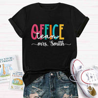 Personalized Name Office Teacher Back To School T-shirt