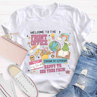Personalized School Name And Your Name Happy To See Your Face T-shirt