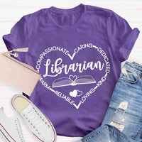 Warm Compassionate Caring Librarian T-shirt