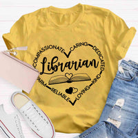 Warm Compassionate Caring Librarian T-shirt