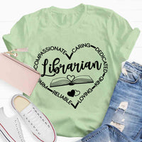 Warm Compassionate Caring Librarian T-shirt
