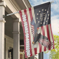 Patriotic 250 Years of Freedom House Flag | American Eagle 1776-2026 Semiquincentennial Banner | Double-Sided Premium Polyester | Proud American Home Decor Gift