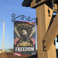 Patriotic American Eagle Garden Flag | 250 Years of Freedom 1776-2026 Semiquincentennial | Double-Sided Premium Weather-Resistant Polyester | Collector's Yard Decor Gift
