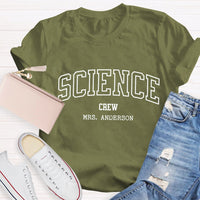 Personalized Name Science Crew T-shirt