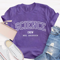 Personalized Name Science Crew T-shirt