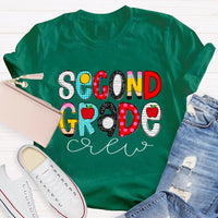 Personalized Grade Second Grade Crew T-shirt