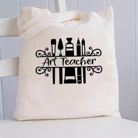Art Teacher Canvas Tote Bag
