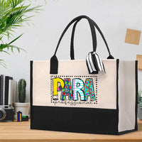 Para Floral Cotton Tote Bag