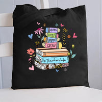 Helping Little Minds Grow TeacherLife Canvas Tote Bag