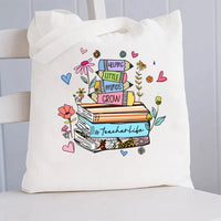 Helping Little Minds Grow TeacherLife Canvas Tote Bag