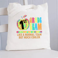Personalized Grade First Team Like A Normal Team But Much Cooler Canvas Tote Bag