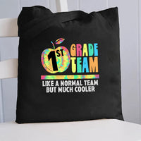 Personalized Grade First Team Like A Normal Team But Much Cooler Canvas Tote Bag