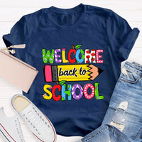 Welcome Back To School Yellow Pencil T-shirt