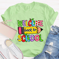 Welcome Back To School Yellow Pencil T-shirt
