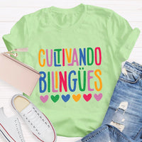 Cultivando Bilingües Teacher T-shirt