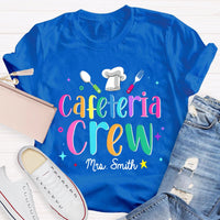 Personalized Name Cafeteria Crew Chef Hat T-shirt