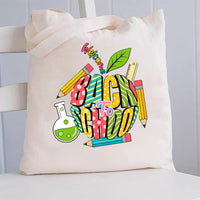 Welcome Back to school Canvas Tote Bag