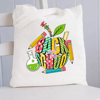 Welcome Back to school Canvas Tote Bag