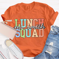 Personalized Lunch Lady Name Lunch Squad T-shirt