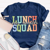Personalized Lunch Lady Name Lunch Squad T-shirt