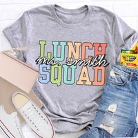 Personalized Lunch Lady Name Lunch Squad T-shirt