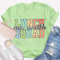 Personalized Lunch Lady Name Lunch Squad T-shirt