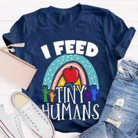 I Feed Tiny Humans Apple T-shirt