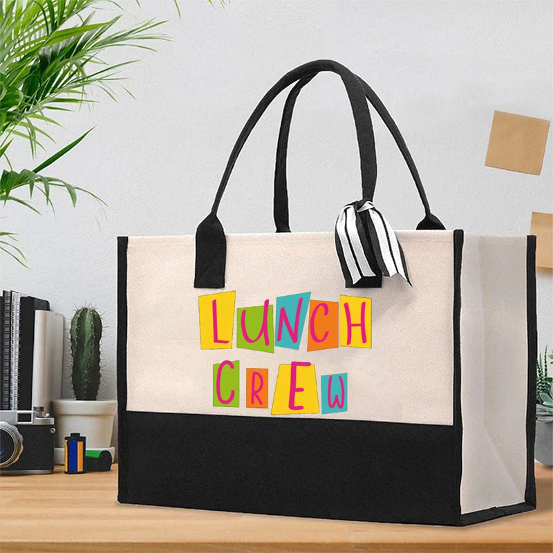 Lunch Crew Cotton Tote Bag