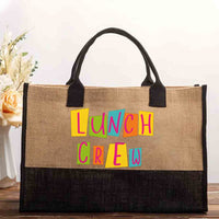 Lunch Crew Cotton Tote Bag