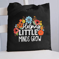 Helping Little Minds Grow Canvas Tote Bag
