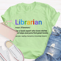 Librarian Like A Book Expert Who Loves Stories And Helps Everyone Find Great Books T-shirt
