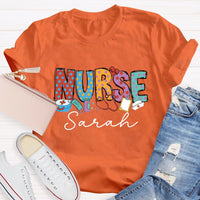 Personalized Name Nurse Medical Kit And Nurse Hat T-shirt