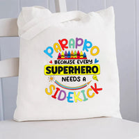 Parapro Because Every Superhero Needs A Sidekick Canvas Tote Bag