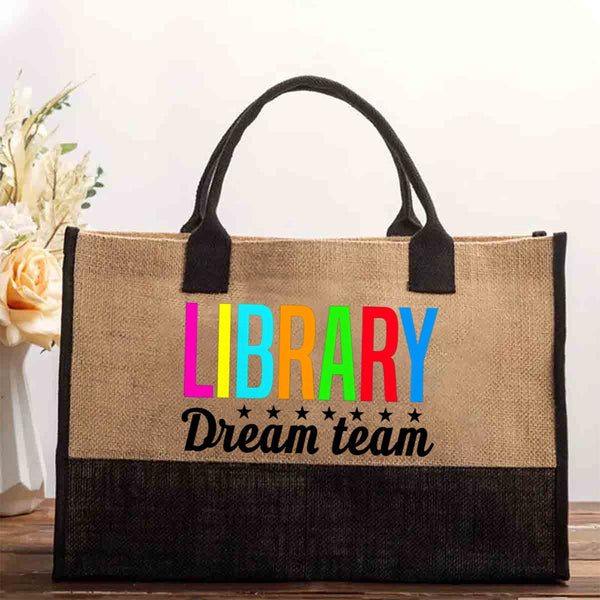 Library Dream Team Cotton Tote Bag