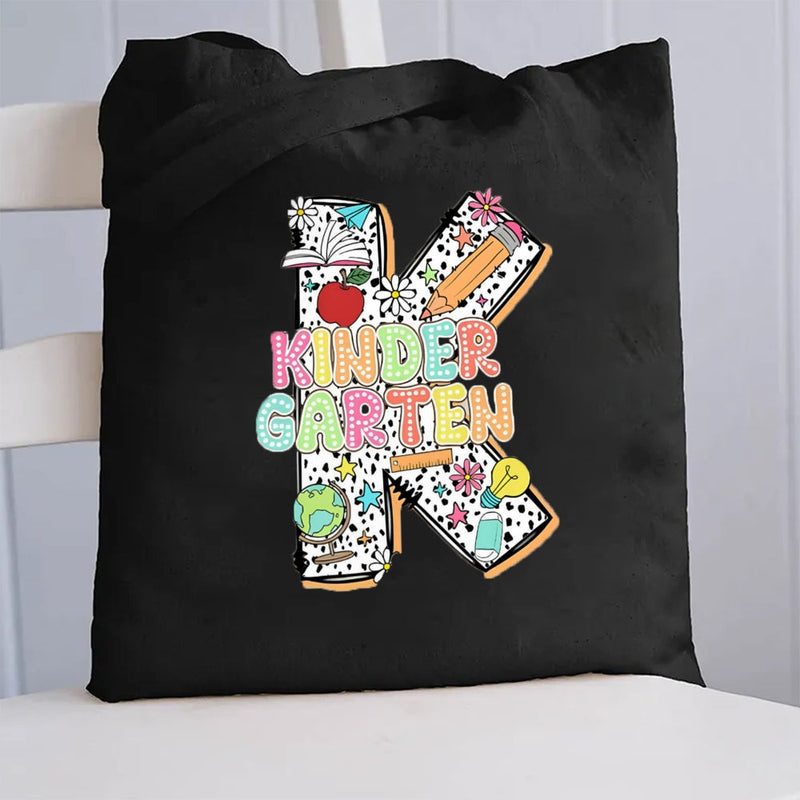 Personalized Grade Canvas Tote Bag