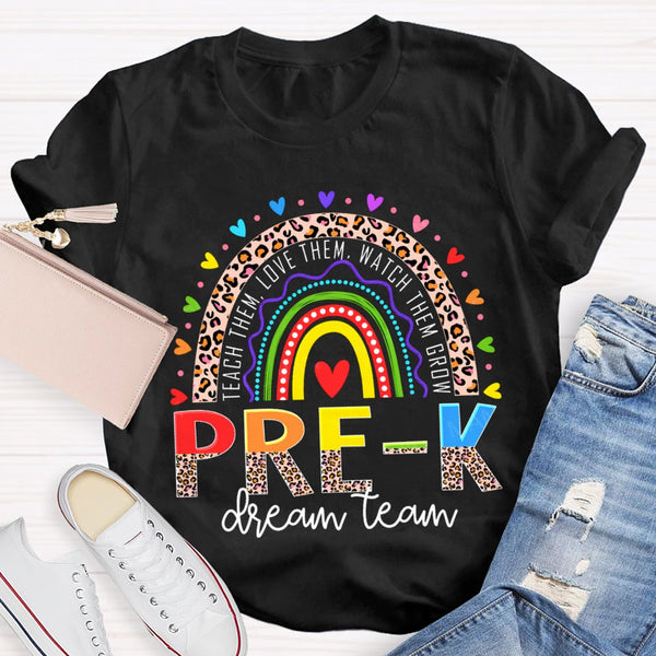 Personalized Grade Par-K Dream Team Teach Them Love Them Watch Them Grow T-shirt