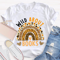 Wild About Books Leopard Rainbow T-Shirt