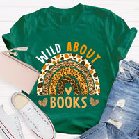 Wild About Books Leopard Rainbow T-Shirt