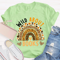 Wild About Books Leopard Rainbow T-Shirt