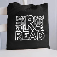 Read Read Apple Canvas Tote Bag