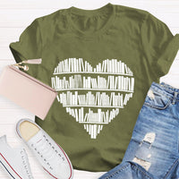 Books In Bookshelf Book Lover t-Shirt