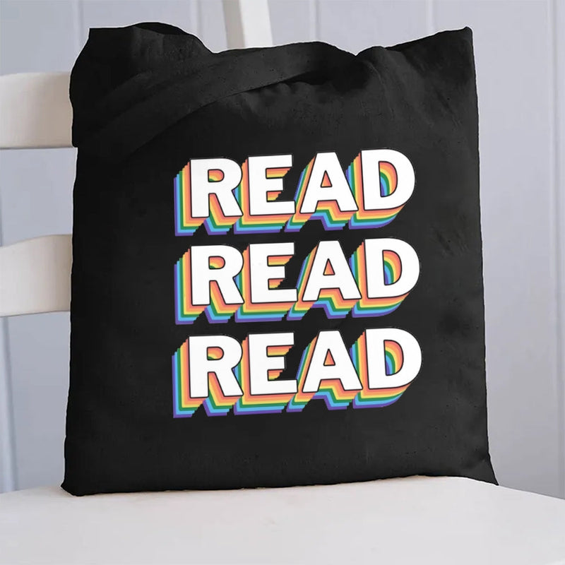 Read Text Layer Design Canvas Tote Bag