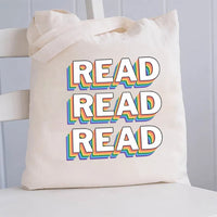 Read Text Layer Design Canvas Tote Bag