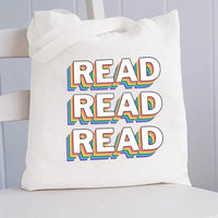 Read Text Layer Design Canvas Tote Bag