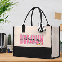 Read Love Inspire Librarian Cotton Tote Bag