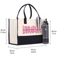 Read Love Inspire Librarian Cotton Tote Bag